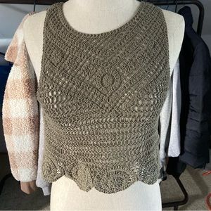 Vintage crochet sleeveless top